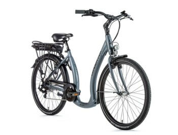 Das City-E-Bike HOLAND 26" mit schnittigem Design, starrer Gabel, 26"-Laufrädern und einem speziell modifizierten Rahmen für ein besonders komfortables Boarding. 