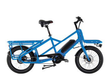 Ein stylisches und wirklich schnelles Cargo- und Lasten-E-Bike mit einer Tragfähigkeit von bis zu unglaublichen 225 kg. Ideal für den Transport von Kindern, Umzüge oder den täglichen Einkauf. Gebaut auf wendigen und komfortablen 20-Zoll-Rädern.